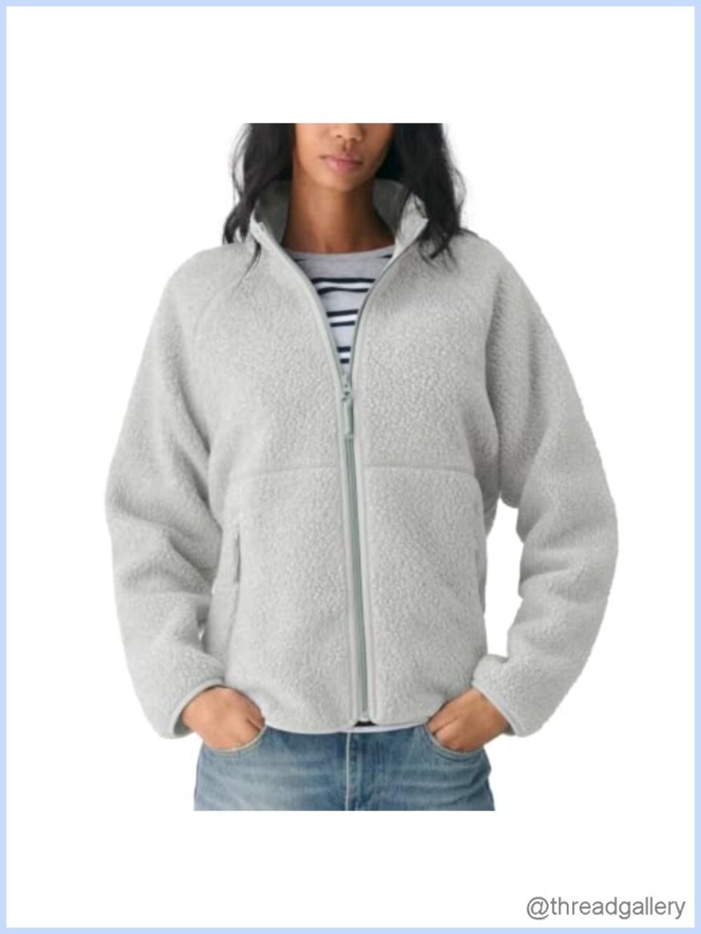 Hixiaohe Womens Fuzzy Fleece Jacket Full Zip Sherpa Warm Coat
